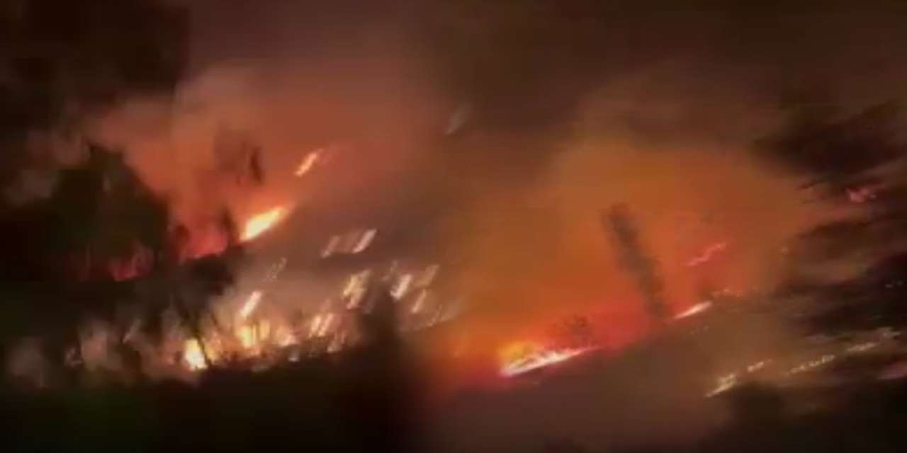 Alevler ormana doğru ilerliyordu! Facianın eşiğinden dönüldü