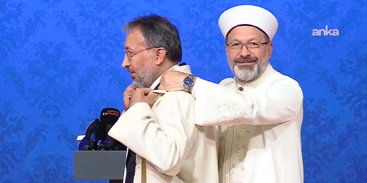 Diyanet'te devir teslim: Ali Erbaş Erdoğan'a teşekkür etti görevini devretti