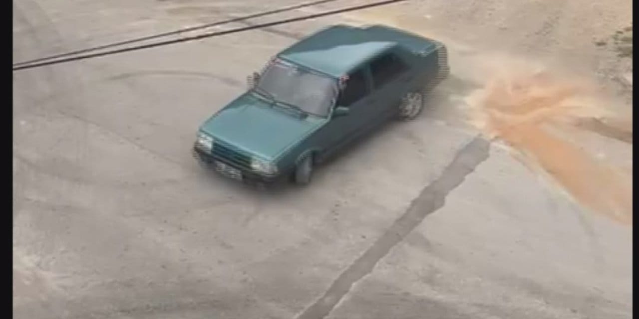 Drift yapan sürücüye ağır ceza