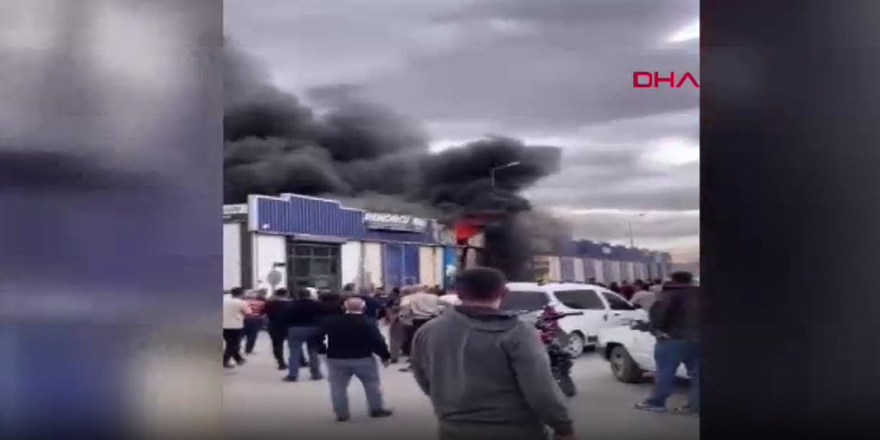 Kayseri Metal Sanayi Sitesi'nde korkutan yangın!