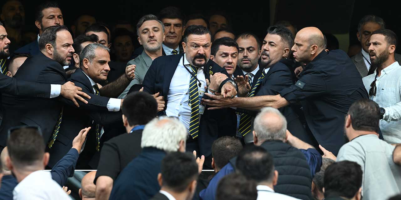 Fenerbahçe Olağanüstü Genel Kurul'da kavga çıktı
