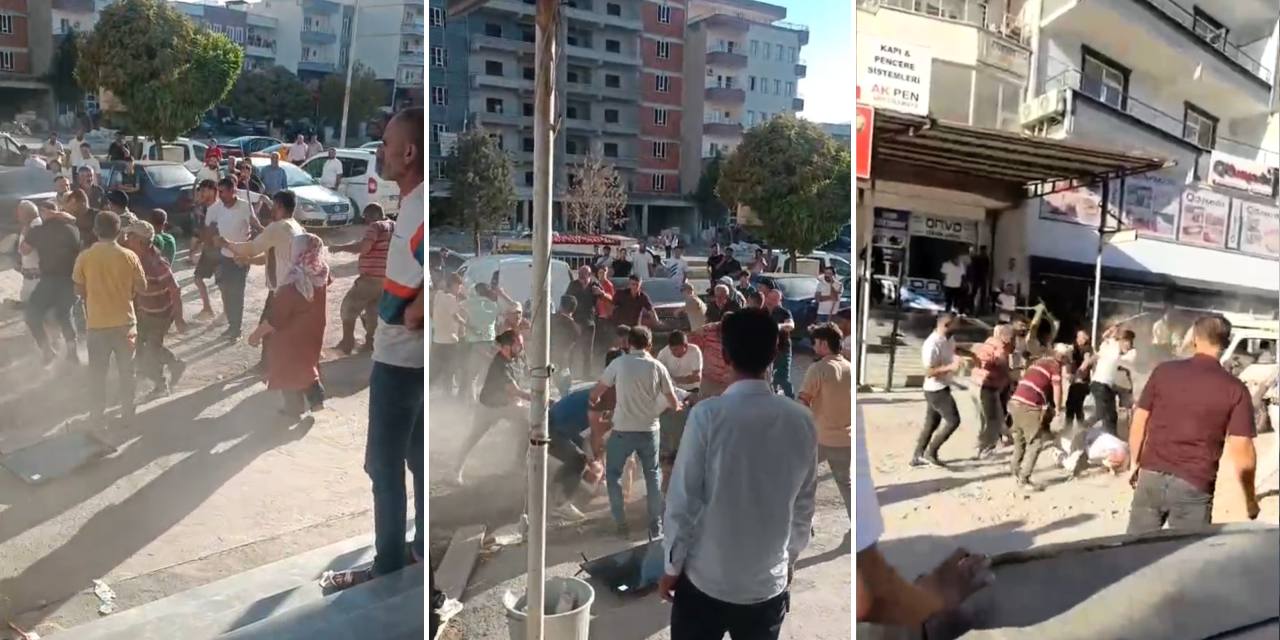 Tozu dumana kattılar: İki grup arasındaki kavgada taş ve sopalar havada uçuştu