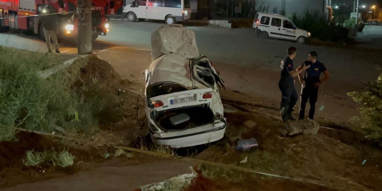 Aydın'da feci kaza! 3 araç birbirine girdi 1 kişi öldü