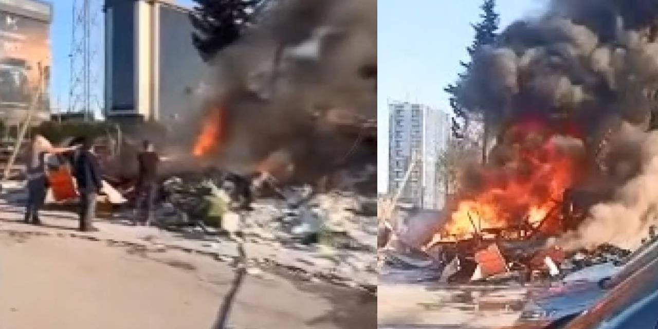 İstanbul'daki yıkım sırasında çıkan yangın söndürüldü