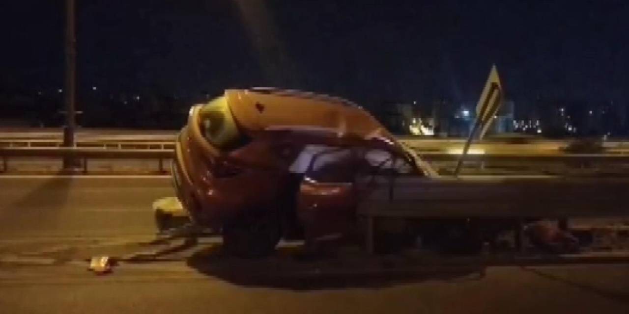 Tem bağlantı yolunda kaza! 1’i ağır 3 kişi yaralandı