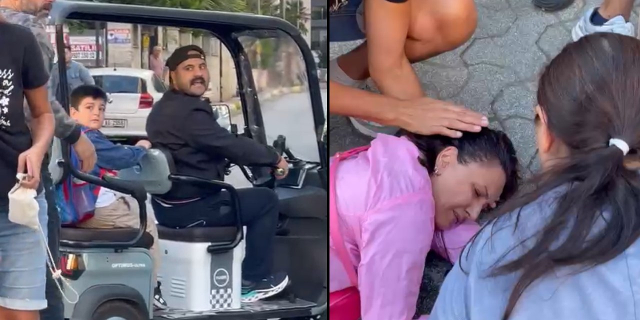 Okul önünde dehşet anları: Çocuğunun gözleri önünde anneye saldırdı, kalabalığa bıçak salladı