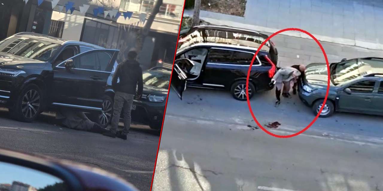 Şoförü iş insanını sokak ortasında vurdu: Boğuşma anları kamerada