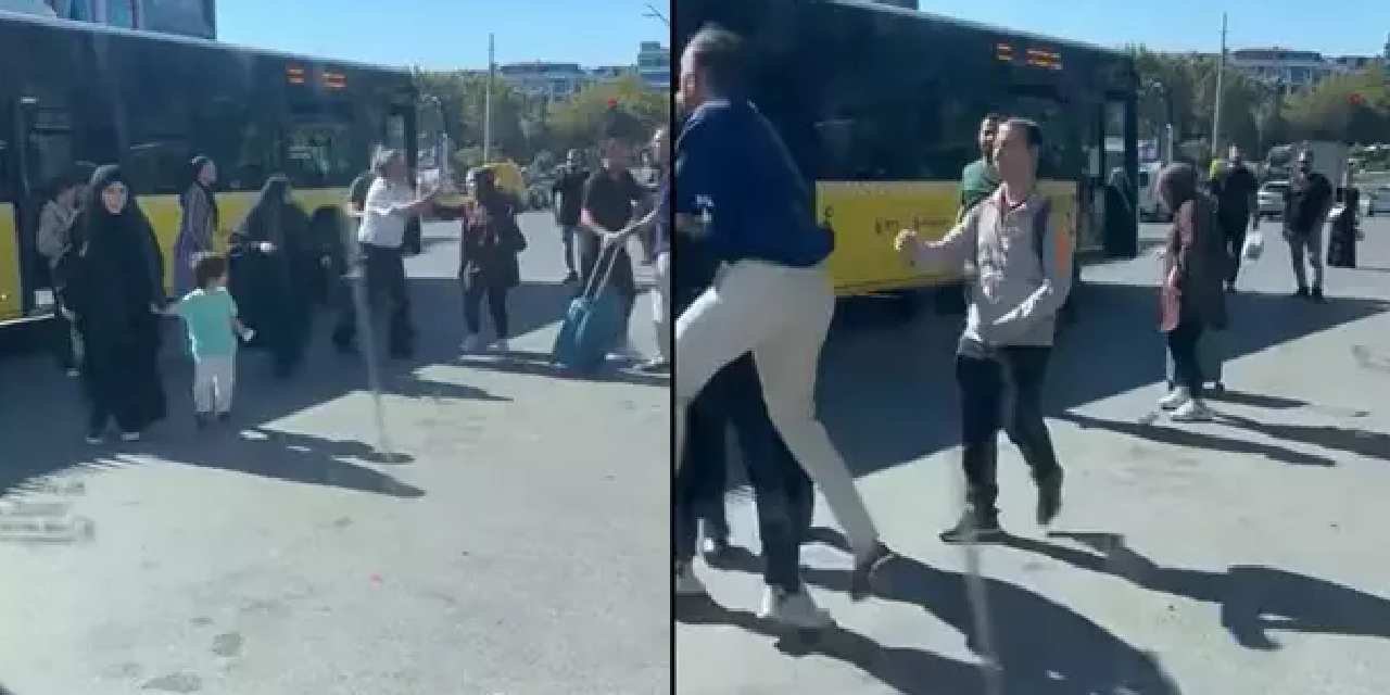 İETT şoförü ile yolcu birbirine girdi: Yumruklar havada uçuştu!