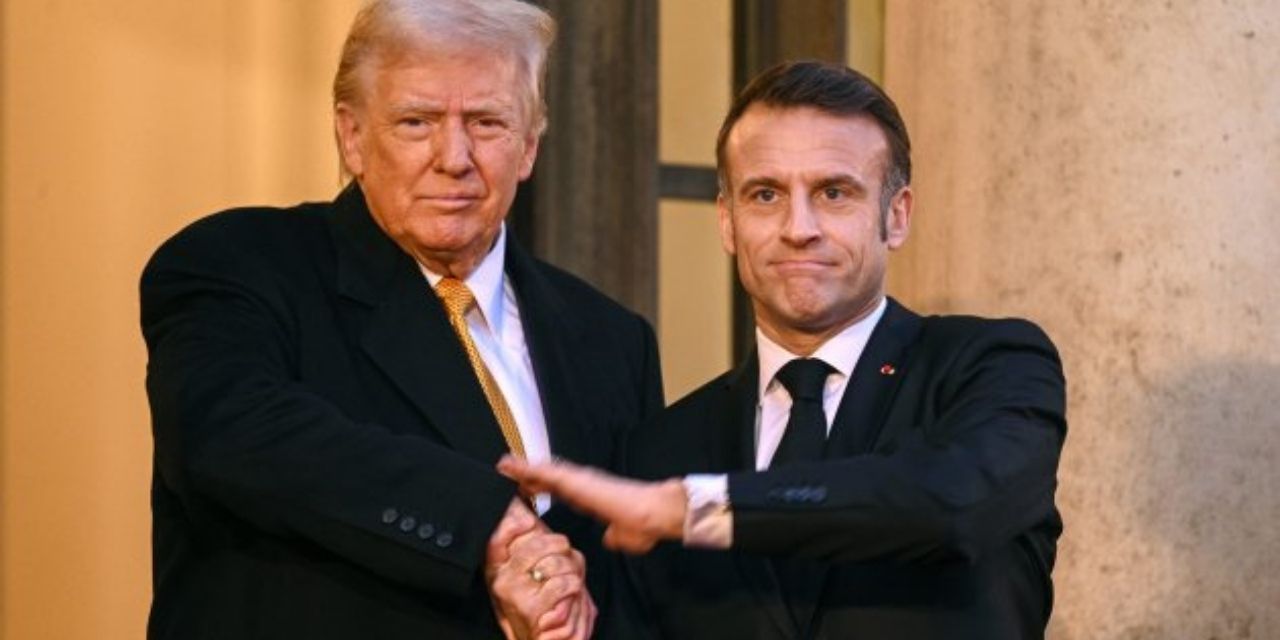 Filistin'i tanıyan Fransa Cumhurbaşkanı Macron'un yolu kapatıldı: 'Trump konvoyu var' dediler