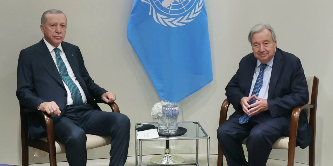 Erdoğan, BM genel sekreteriyle görüştü