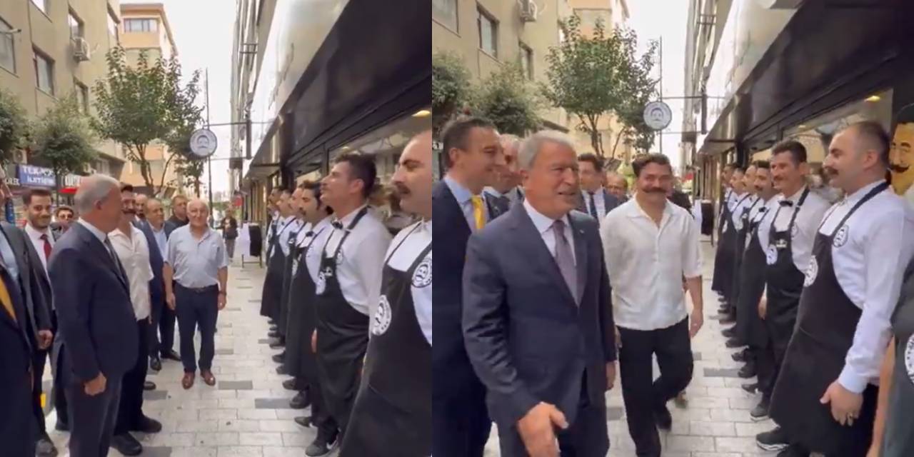 Hulusi Akar, fenomen pilavcıda 'içtima' aldı