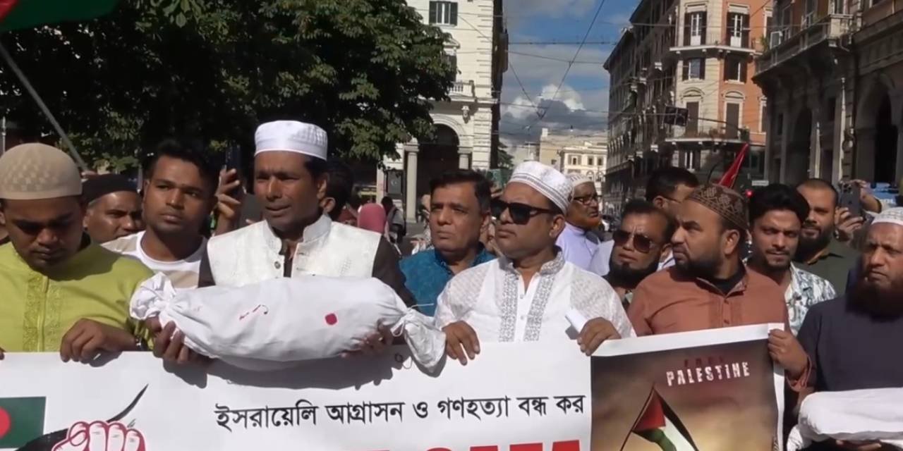 İtalya Gazze'de soykırımın durdurulması için sokağa çıktı