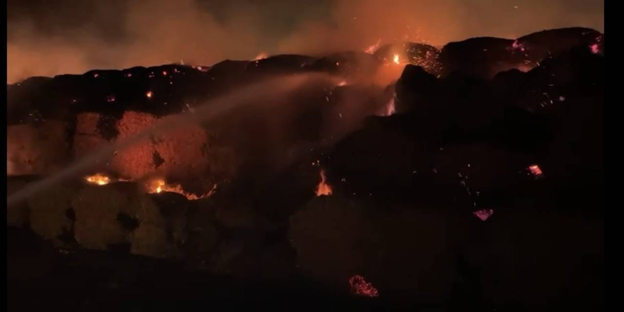 Mısır balyaları alev topuna döndü