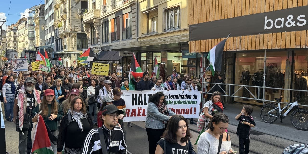 İsviçre halkı İsrail'e karşı ayaklandı