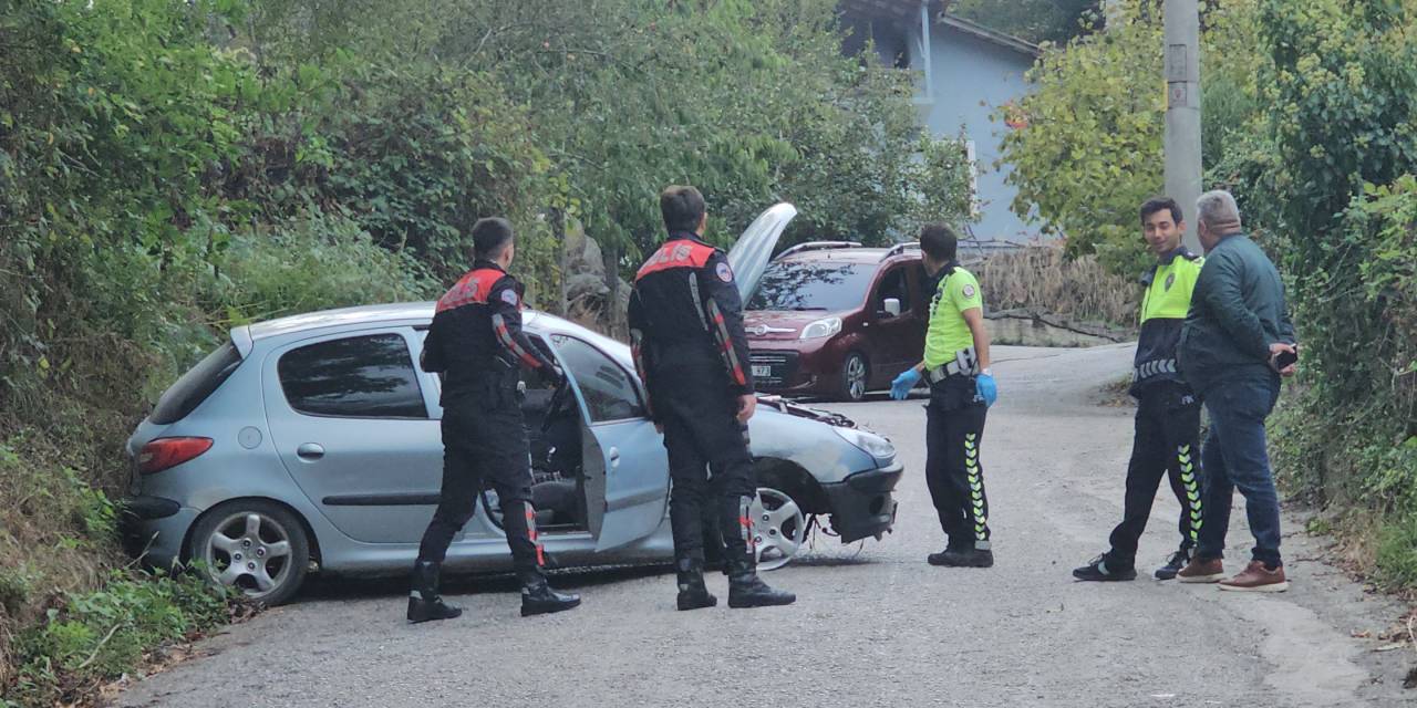 Jandarmadan kaçtı kaza yapınca yakalandı