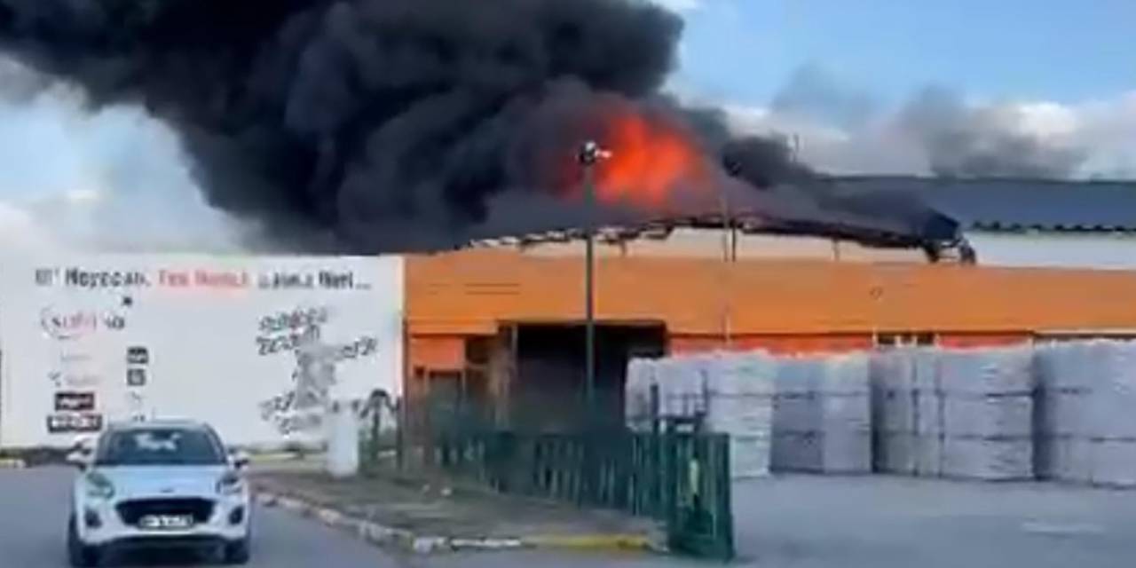 Boya üretim tesislerinde yangın