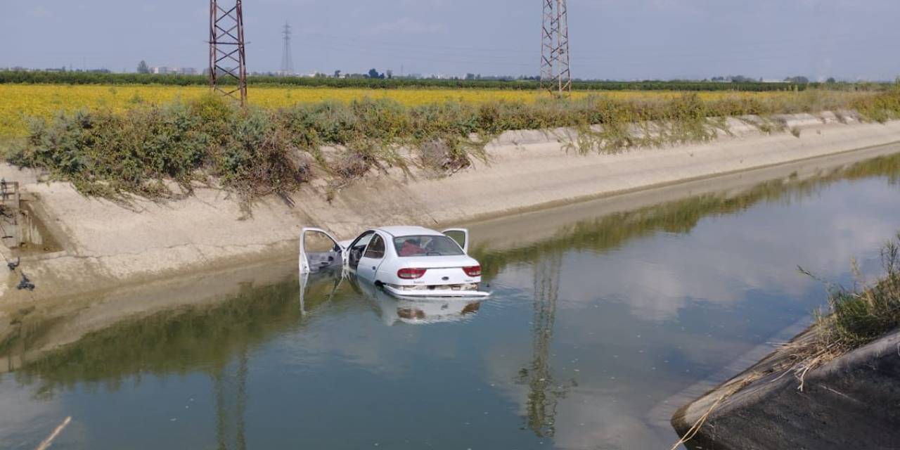 Otomobil sulama kanalına devrildi: 1 ölü 2 yaralı