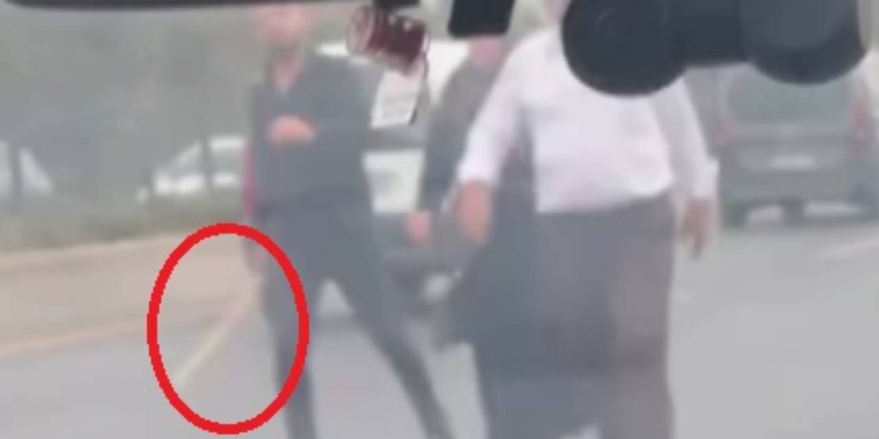 Protokol yolunda sopalı sürücü dehşeti: Ehliyetine el konuldu