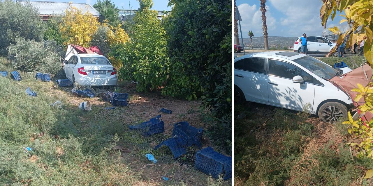 Kontrolden çıkan otomobil zeytin işçilerinin arasına daldı: 2 ölü