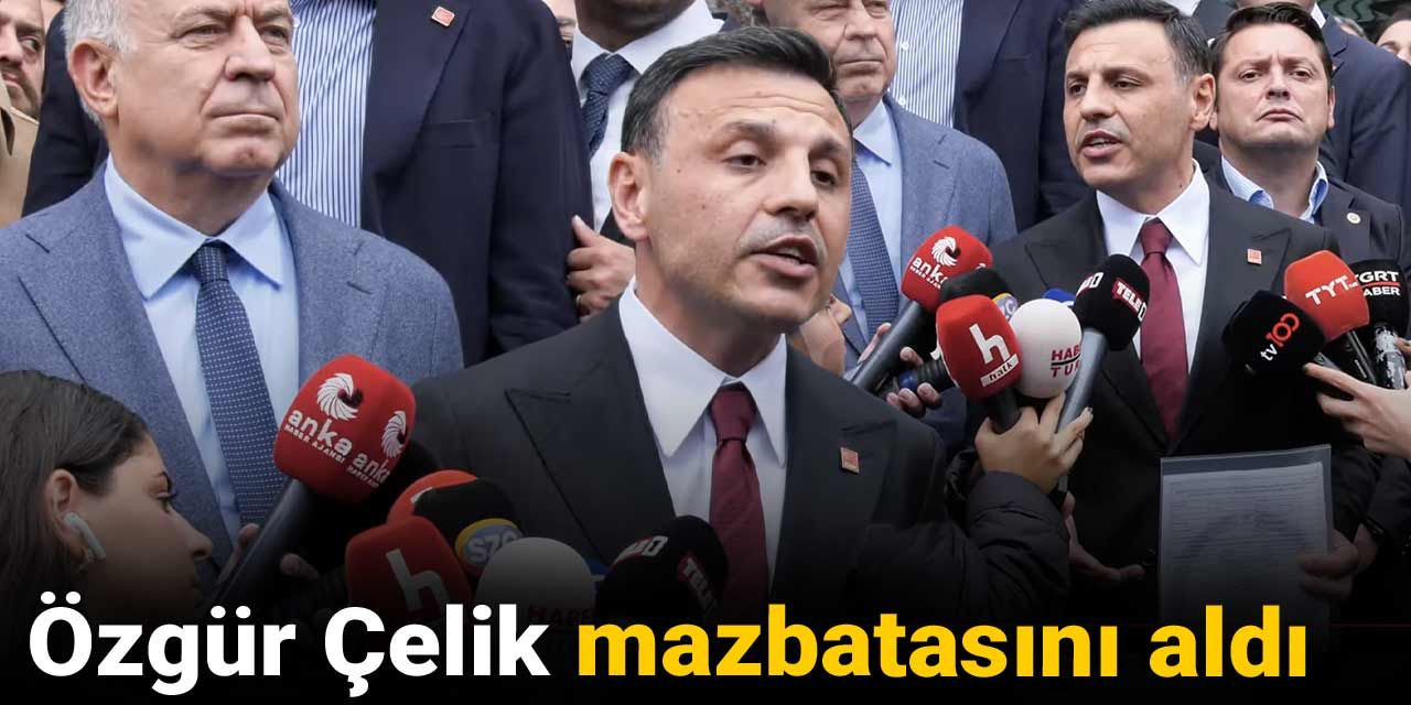 Son Dakika | Özgür Çelik mazbatasını aldı