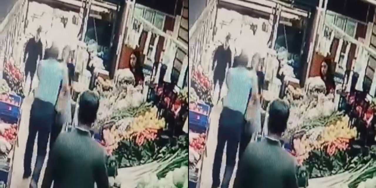 Tartıştığı kadına herkesin içinde yumruk attı!