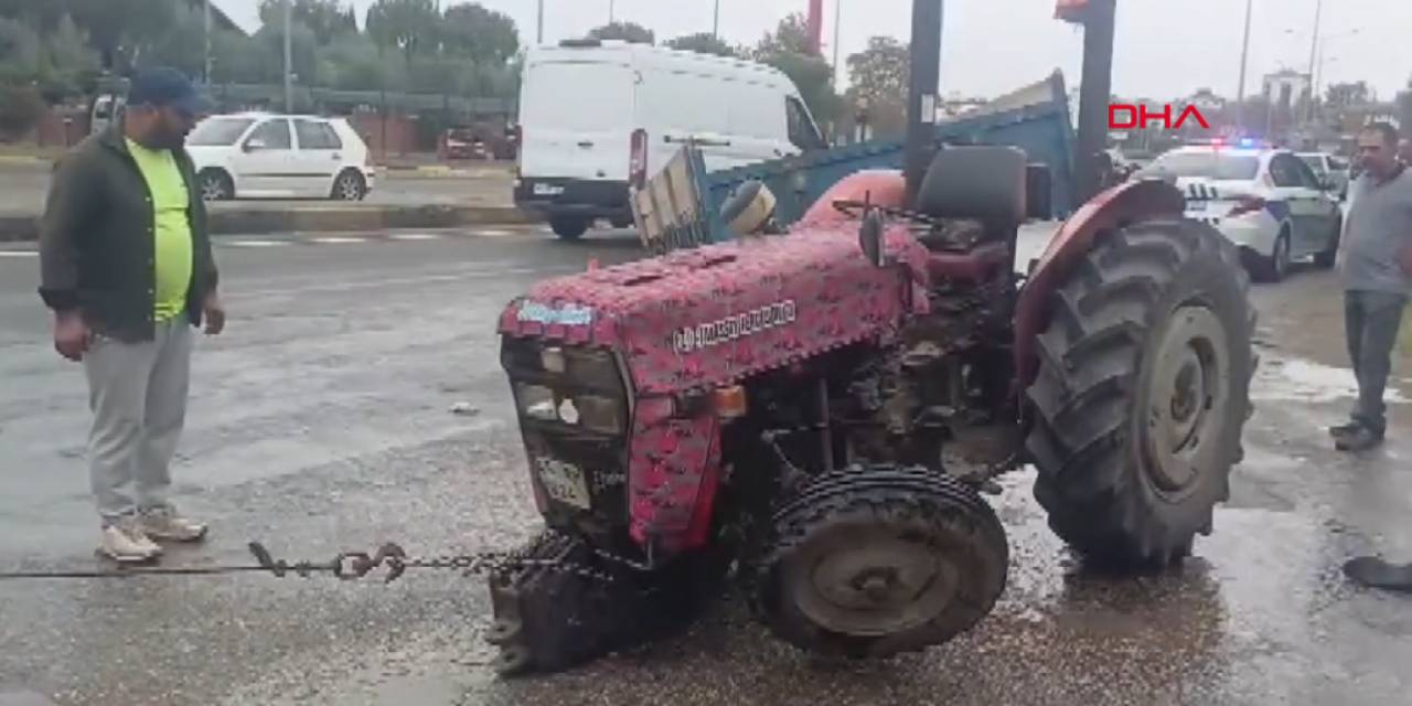 TIR'la çarpışan traktörün sürücüsü öldü