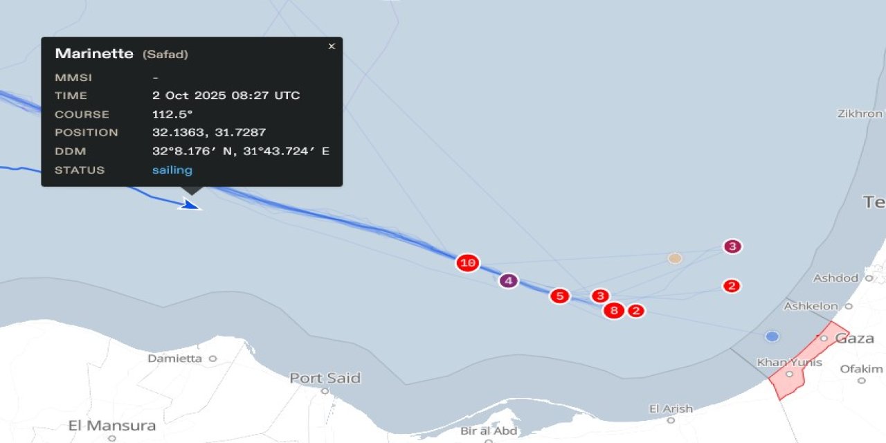 Sumud Filosu'nda seyreden 40 gemiye müdahale edildi