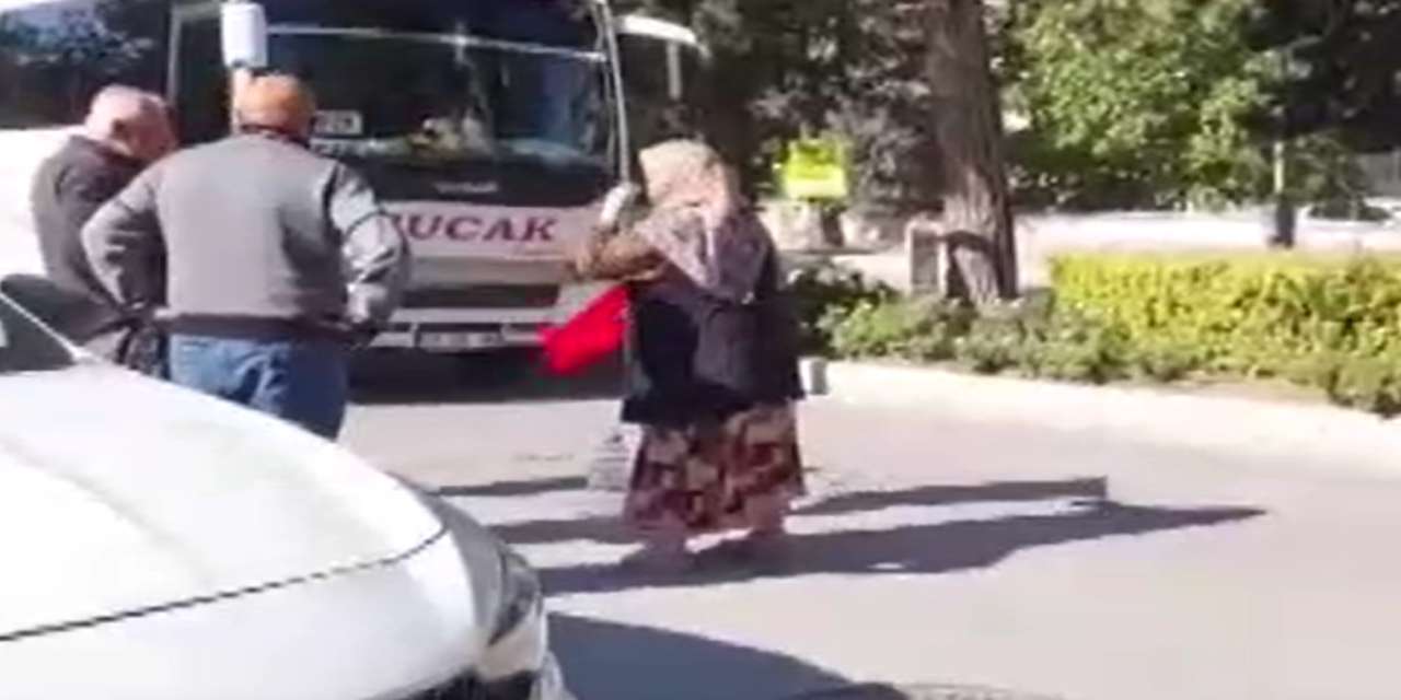 75 yaşındaki nine yolu kesip isyan etti