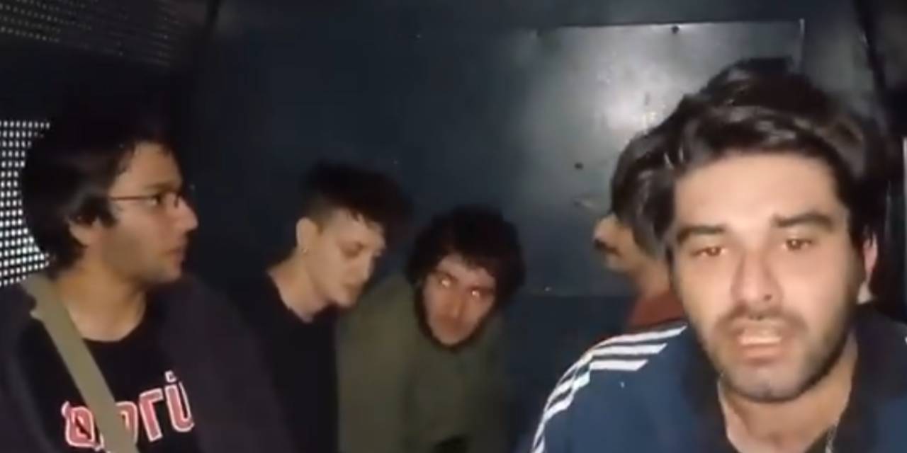 Filistine destek eyleminde gözaltına alınan geçlerden videolu paylaşım