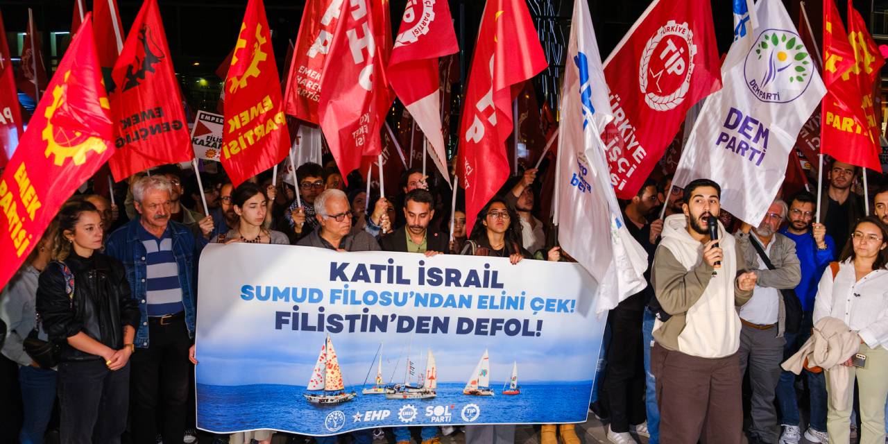 Ankara'da sol partiler İsrail Büyükelçiliğine yürüdü