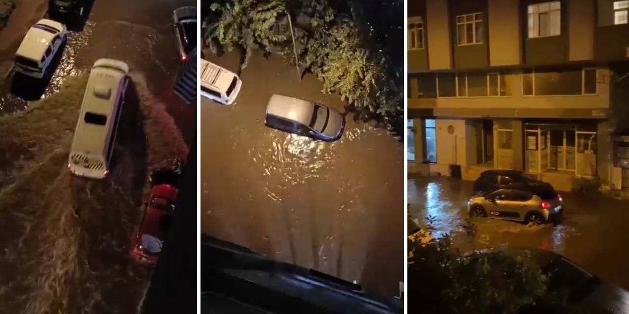 İstanbul’da sağanak: İki ilçede caddeleri su bastı