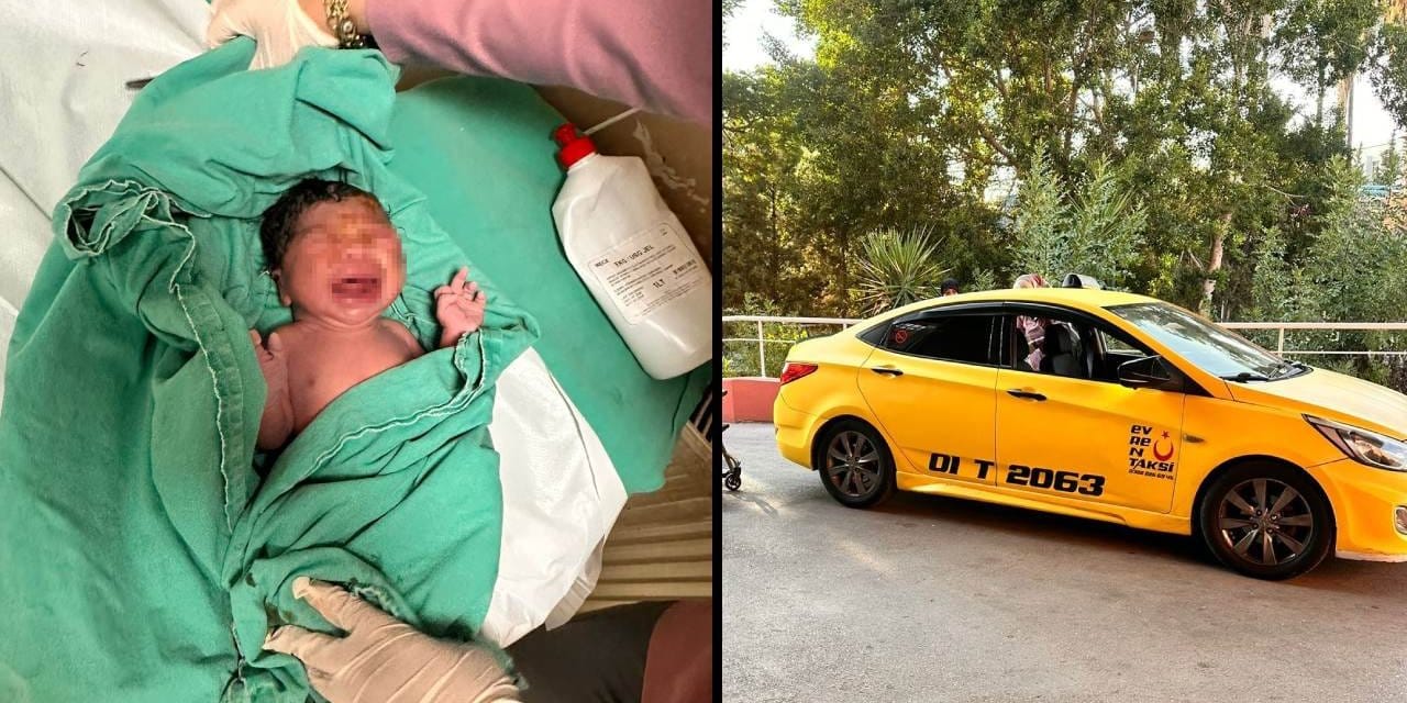 Yesen bebek takside dünyaya geldi