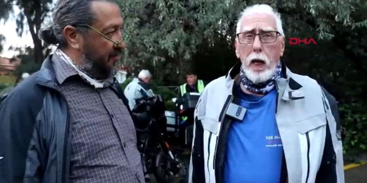 Almanya'dan gelen motosiklet tutkunları İzmir'de; 84 yaşında, 6 bin kilometre katedecek