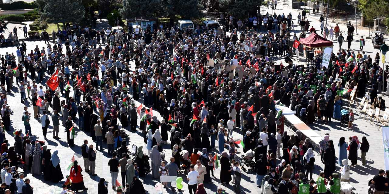Kırıkkale'de İsrail protestosu
