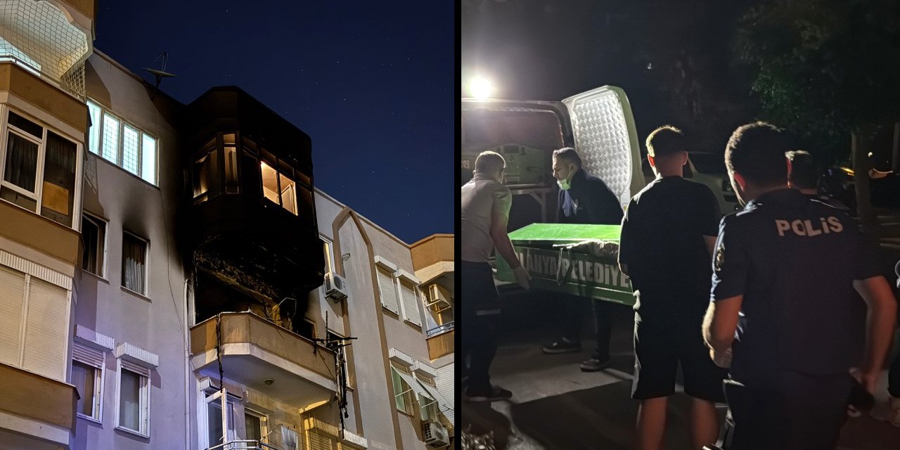 Eşi kurtarıldı, yatalak kocası alevlerin arasında can verdi