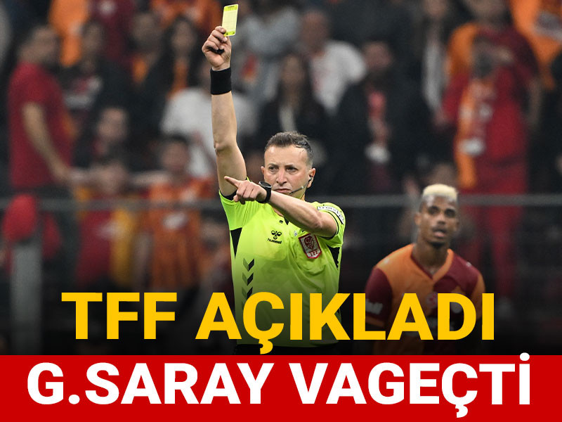 TFF'den Galatasaray'ı yıkan karar