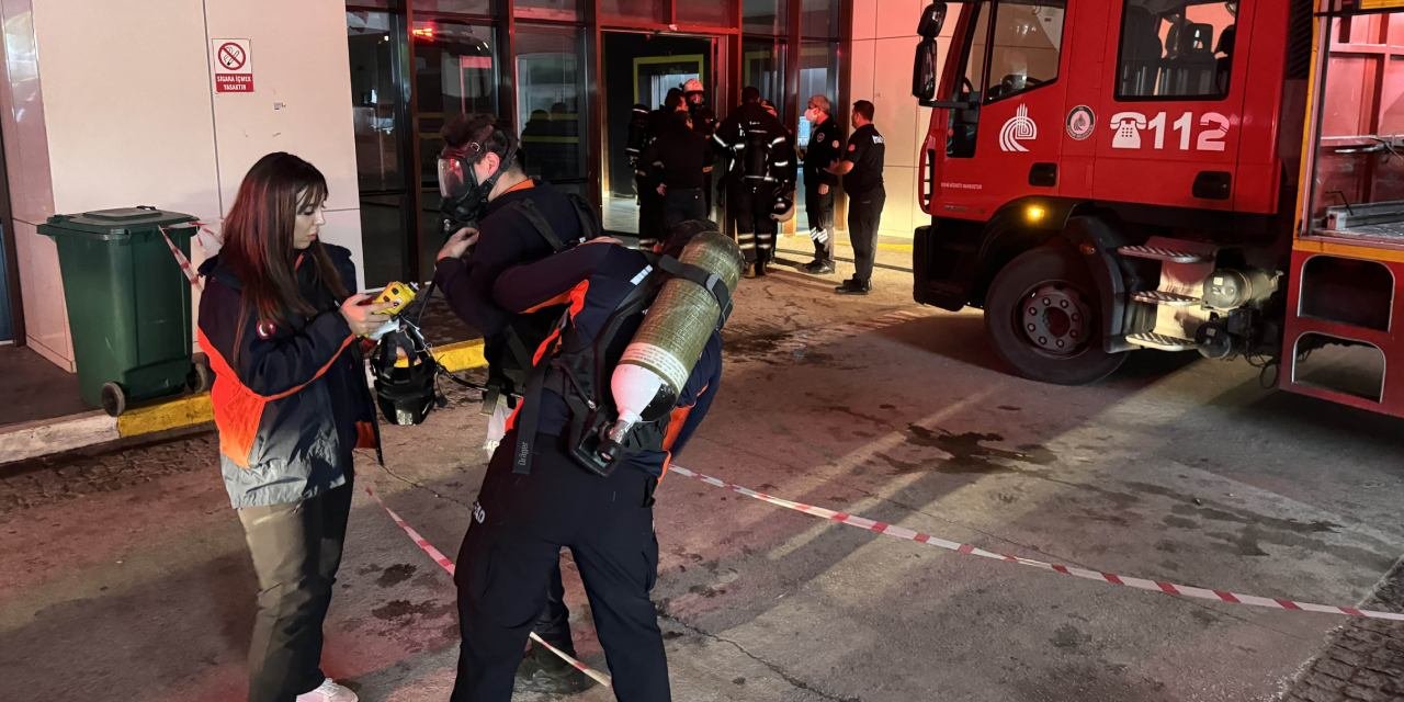 Edirne Devlet Hastanesi'nde yangın! Hastalar tahliye edildi