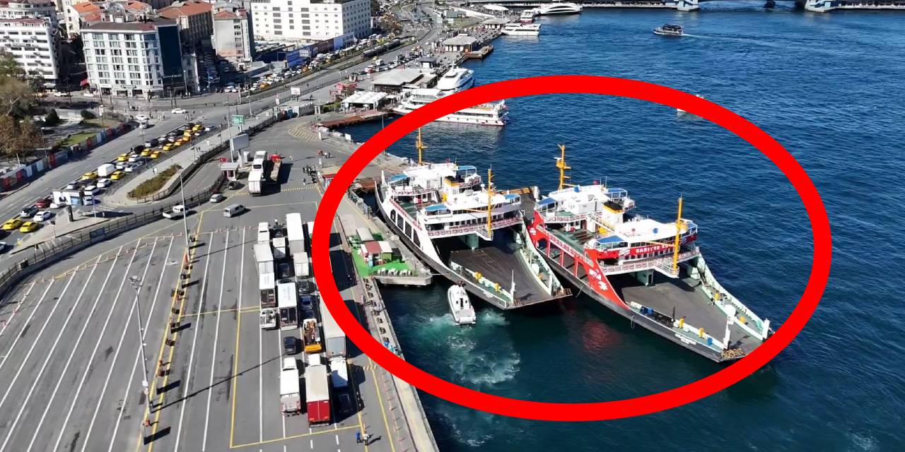 Sirkeci'de feribot kazası