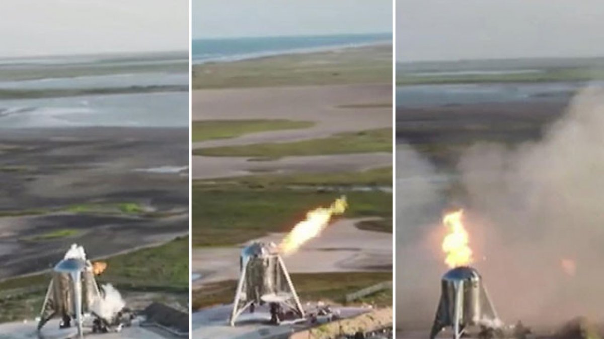 Son dakika aksiliği! SpaceX’in uzay aracı, kalkış öncesi alev aldı