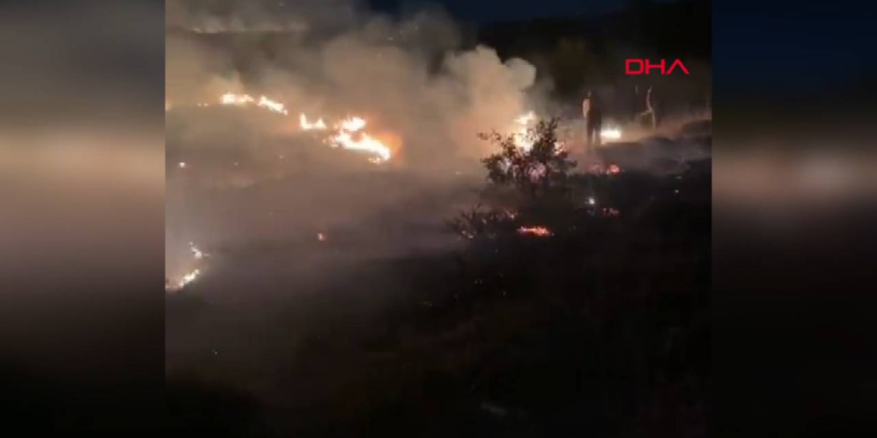 Elazığ’da örtü yangını