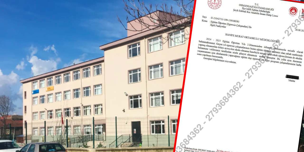 İmam hatip müdüründen skandal yazı: 'Kız öğrencilerin velileri rahatsız oluyor' dedi erkek öğrence egzersiz yasağı istedi!