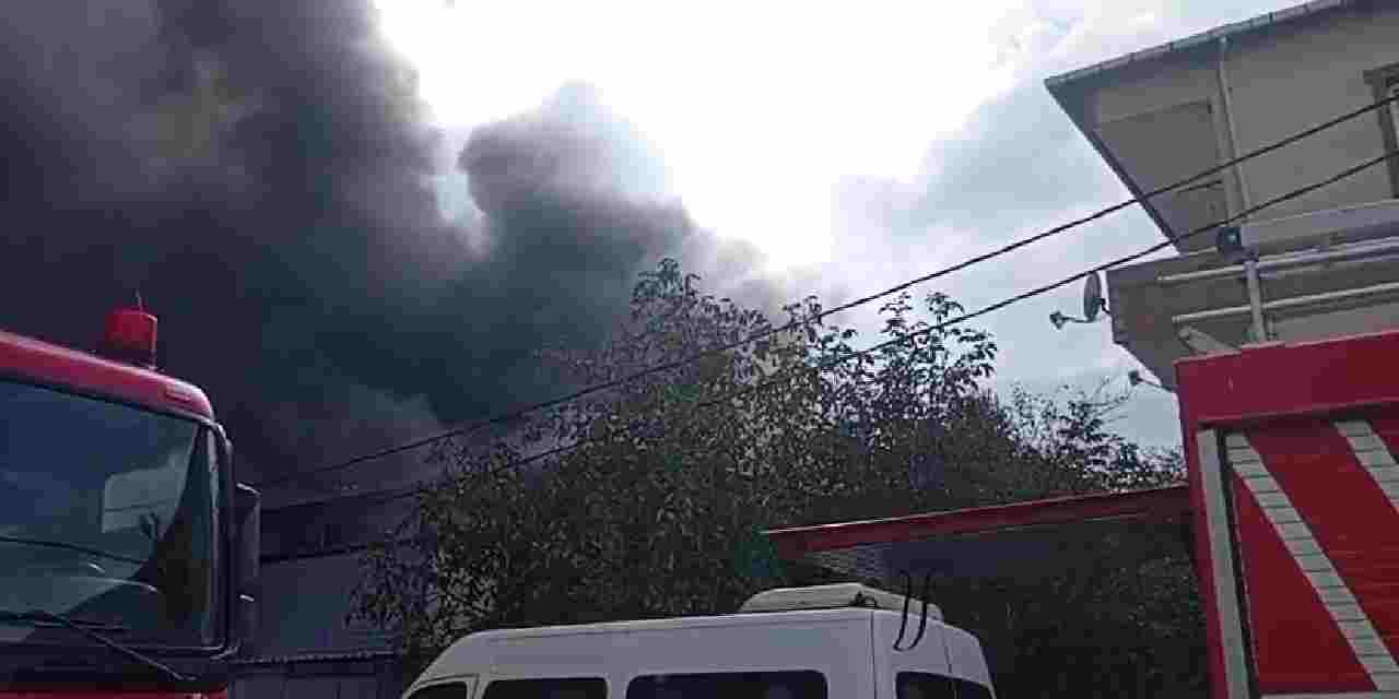 İstanbul'da fabrika yangını