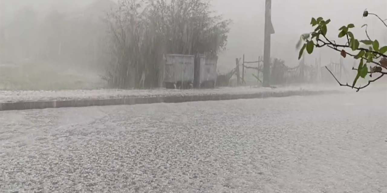 Fındık büyüklüğünde yağdı! Zonguldak beyaza büründü