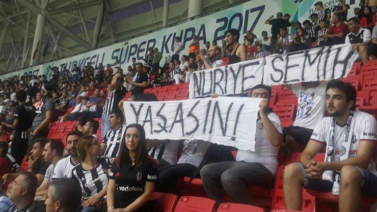 Süper Kupa maçında açılan 'Nuriye-Semih Yaşasın' pankartı açan 10 kişi tutuklandı