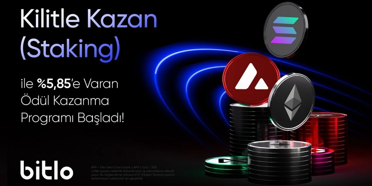 Bitlo Kilitle Kazan (Staking) ile kripto varlıklarınız kendi kendine artıyor