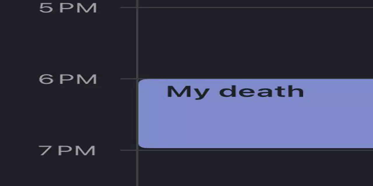 Kadın iPhone takviminde 'ölüm günü'nü görünce şok oldu