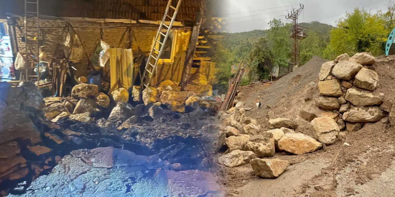 Bartın’da heyelan kabusu: 2 ev tahliye edildi