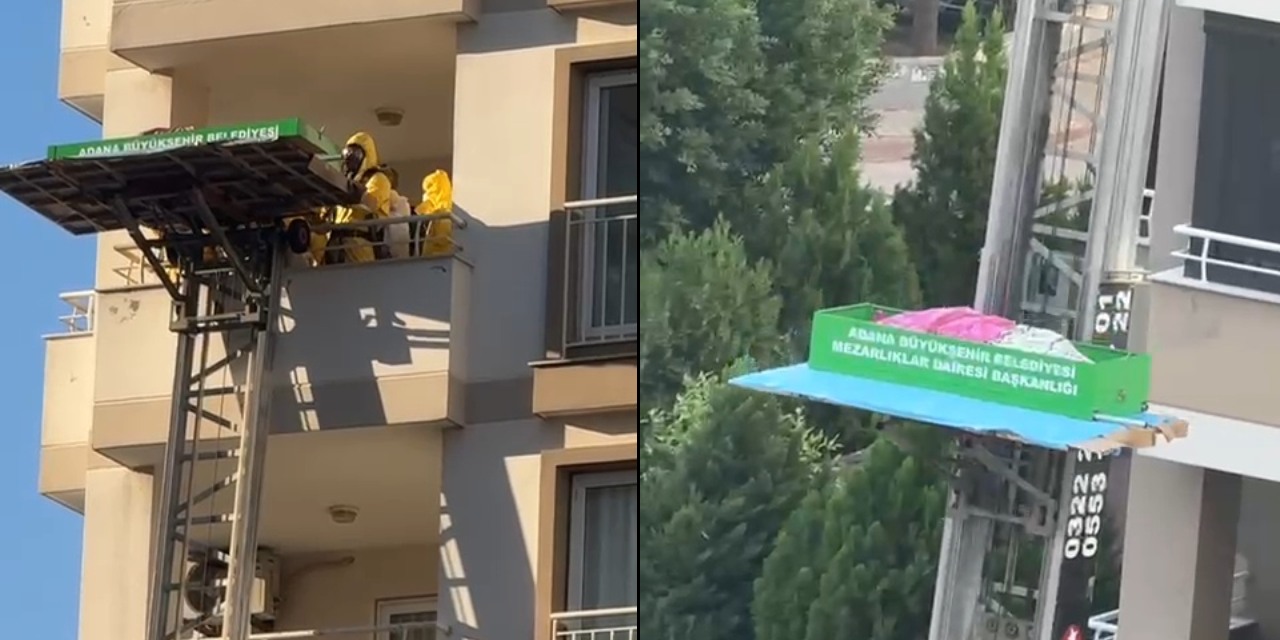 1 hafta önce hayatını kaybetmiş: Cansız bedeni asansörle çıkarıldı