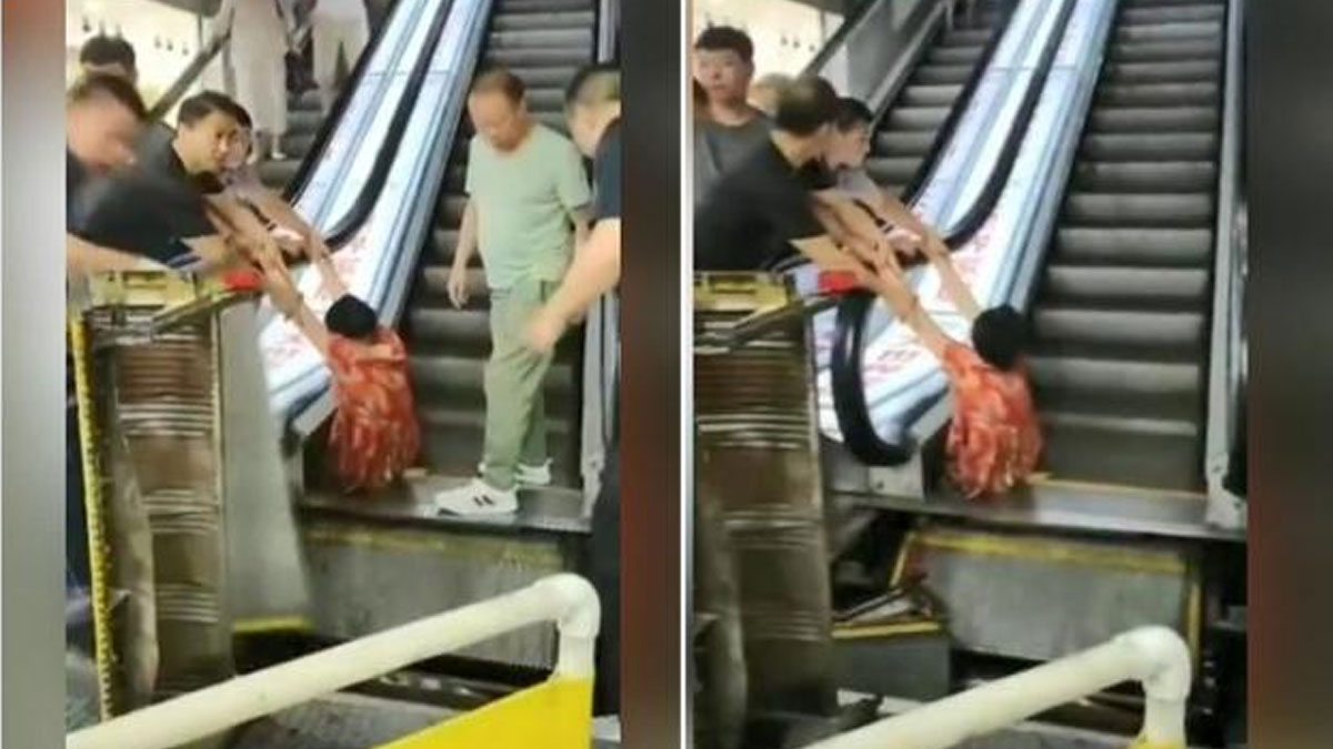 AVM'de arızalı merdivene binen yaşlı kadının bacağı koptu