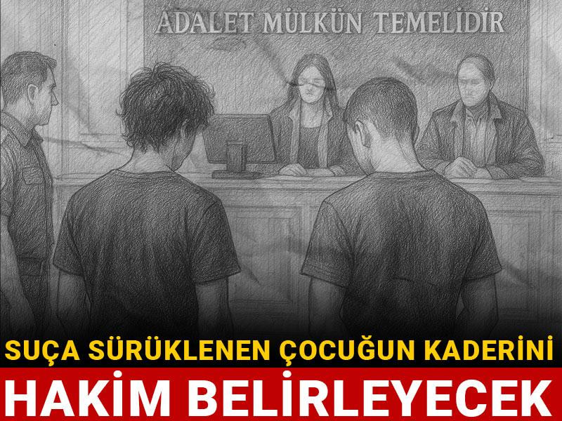 Suça sürüklenen çocuğun kaderini hakim belirleyecek